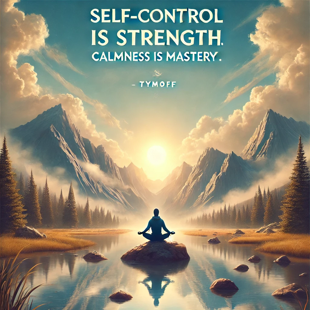 self-control is strength. calmness is mastery. you - tymoff